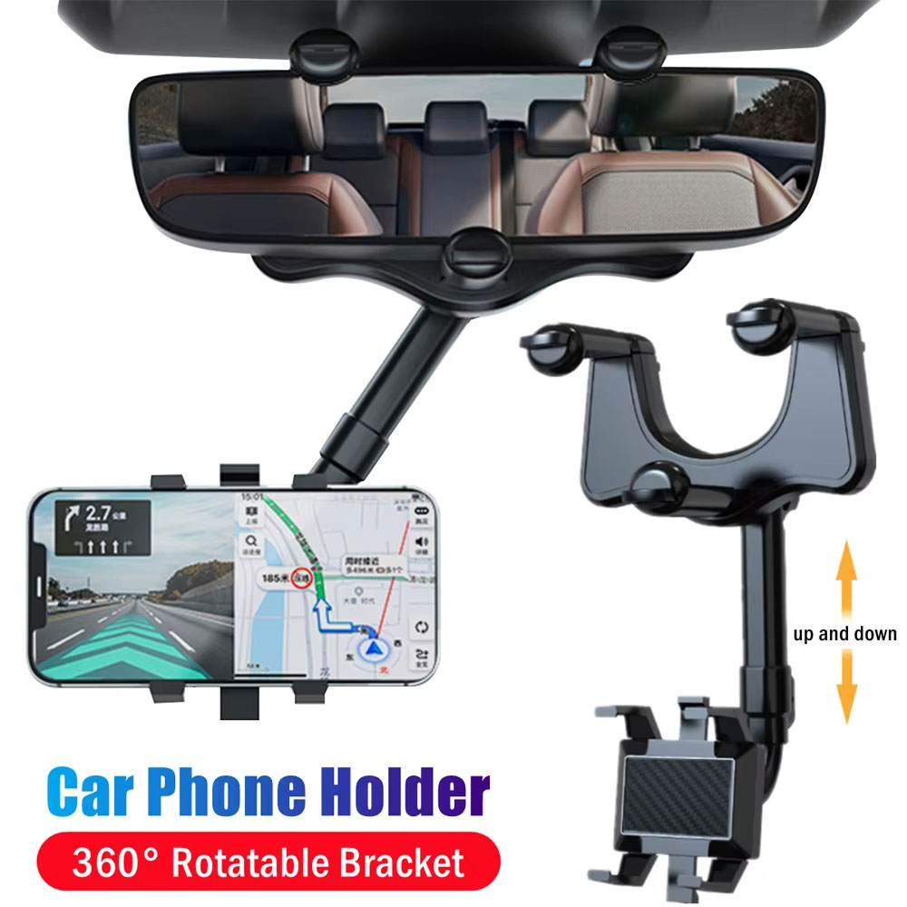 Car Mirror - Регулируемый автомобильный держатель для телефона на