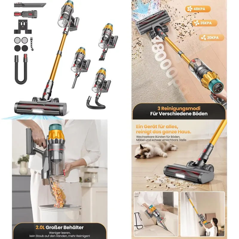 Car Vacuum - Беспроводной портативный ручной пылесос V16 с