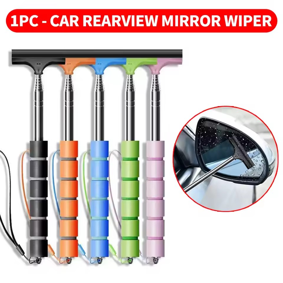 Car Wiper - Выдвижной портативный резиновый скребок-стеклоочиститель для зеркал