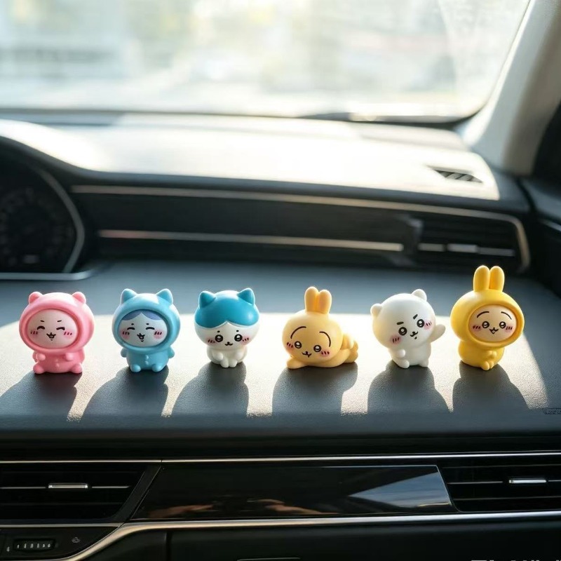 Car Accessories Japanese - Миниатюрная фигурка Чиикава, милая мультяшная фигурка