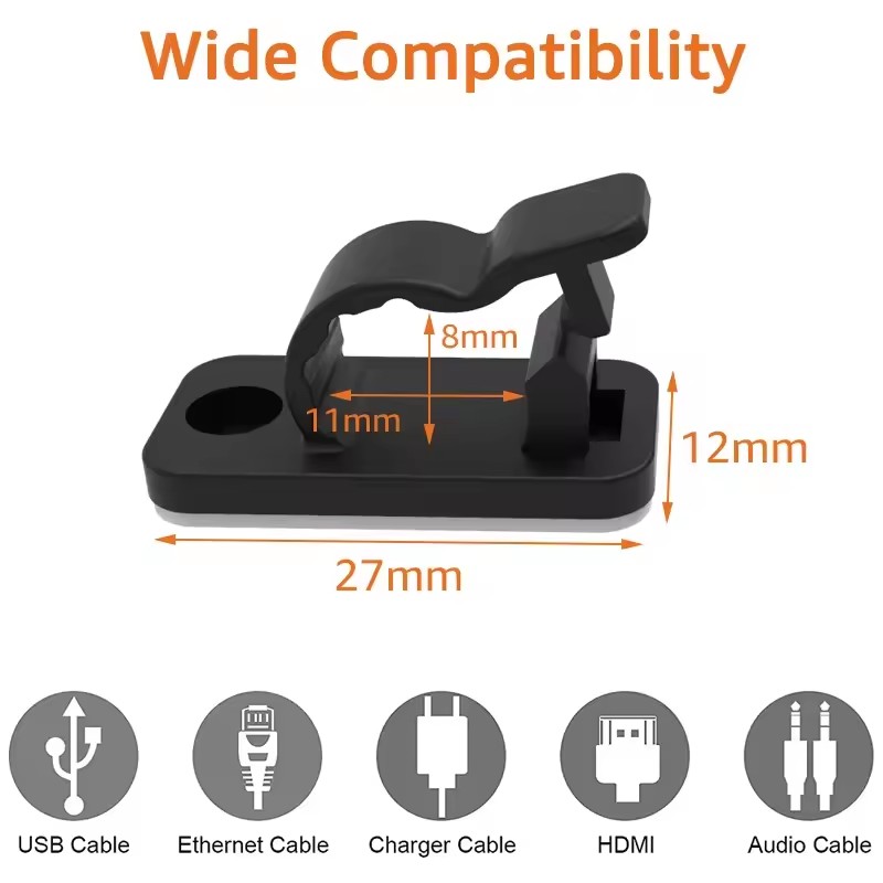 Самоклеящиеся зажимы для кабел – обзор и цена Car Cable Organizer